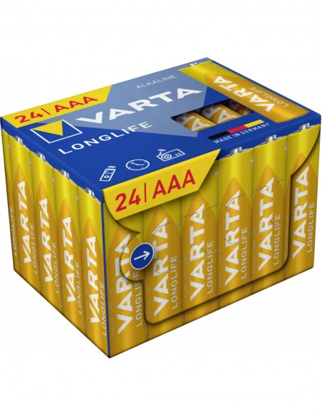 VARTA ALKALINE LONGLIFE MULTIPACK DA 24 Pz MINI STILO AAA