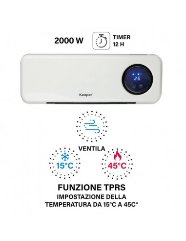 TERMOVENTILATORE SPLIT CERAMICA 2000W
