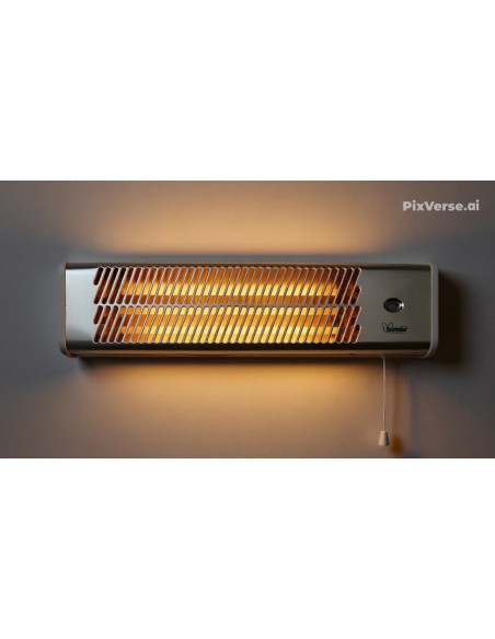 STUFA QUARZO PARETE ESTERNI 1500W