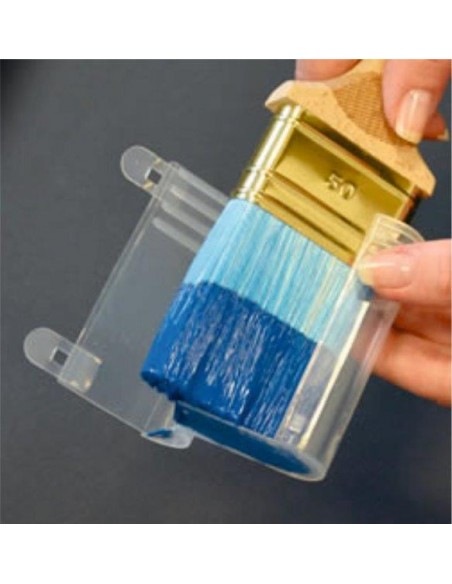 PENNELLO PIATTO 25MM PER PRODOTTI VERNICIANTI ALL'ACQUA CON CUSTODIA SETOLE