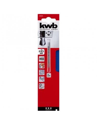 PUNTA HSS-R Ø 2,0 MM (2 PZ) - QUALITY
