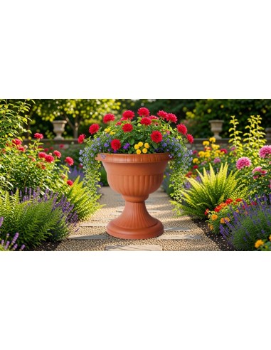 VASO CON SUPPORTO  D.30 X 30CM COLORE...