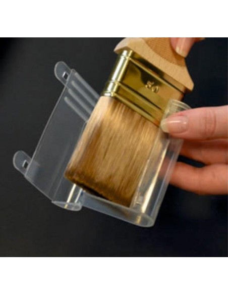 PENNELLO PIATTO 25MM PER PRODOTTI VERNICIANTI A SOLVENTE CON CUSTODIA SETOLE