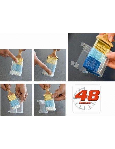 PENNELLO PIATTO 25MM PER PRODOTTI VERNICIANTI ALL'ACQUA CON CUSTODIA SETOLE