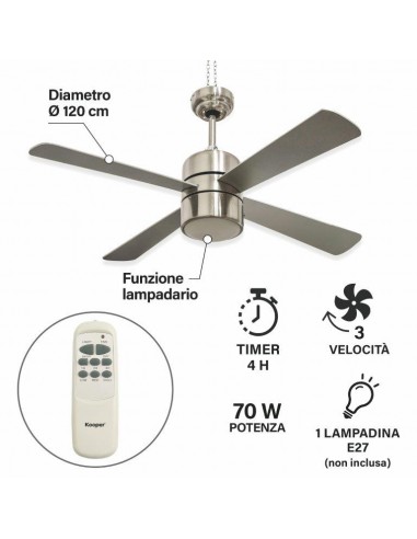 VENTILATORE SOFFITTO 120CM 4 PALE... VENTILATORE SOFFITTO 120CM 4 PALE...