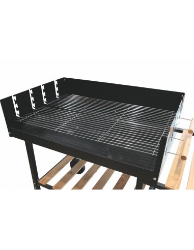 BBQ RETTANGOLARE NERO CON RUOTE... BBQ RETTANGOLARE NERO CON RUOTE...