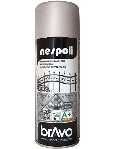 "BRAVO" SMALTO ACRILICO GRIGIO ARGENTO DIAMANTATO 400ML