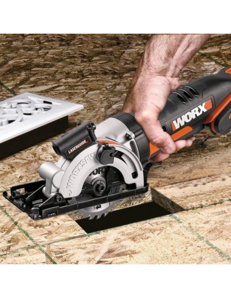 SEGA CIRCOLARE COMPATTA PORTATILE “WORX” BATTERIA ESCLUSA