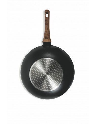 WOK FORGIATO NERO INTERNO RUVIDO D 30CM WOK FORGIATO NERO INTERNO RUVIDO D 30CM