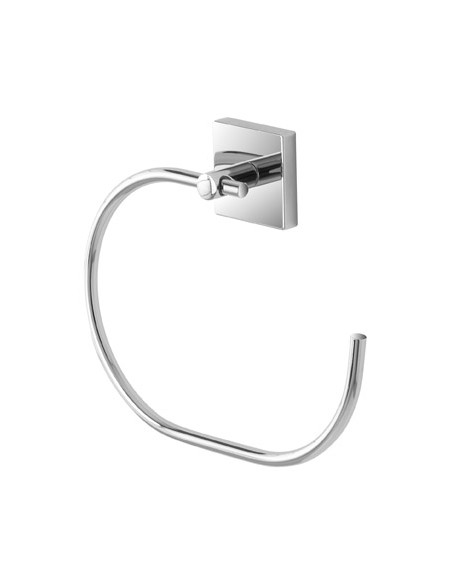 PORTA SALVIETTE IN ACCIAIO CROMATO CON DOPPIA MODALITA DI FISSAGGIO