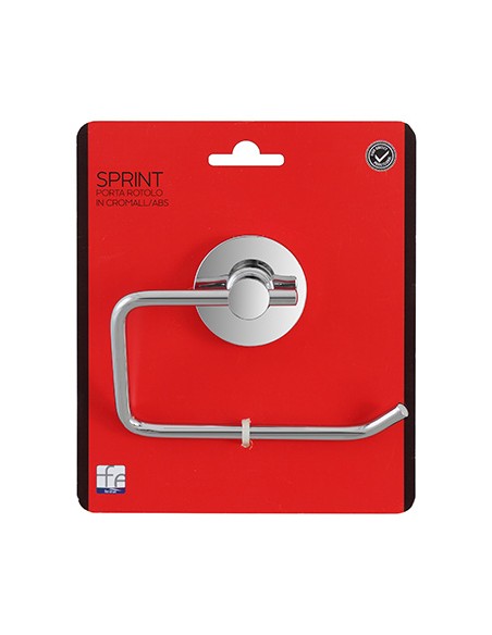 PORTA ROTOLO IN CROMALL E ABS CON PIATRINA ANTIRUGGINE