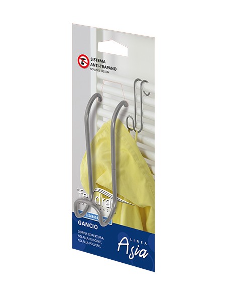 GANCIO SINGOLO CON TRATTAMENTO ANTIRUGGINE E ANTIPOLVERE