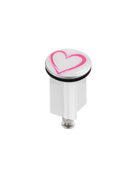 SALTELLO IN ACCIAIO E ABS 38 MM CON DECORAZIONE