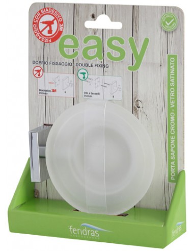 PORTA SAPONE IN ACCIAIO CROMATO E...